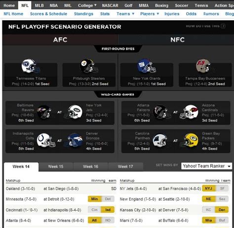 Nfl playoff scenarios generator. Things To Know About Nfl playoff scenarios generator. 